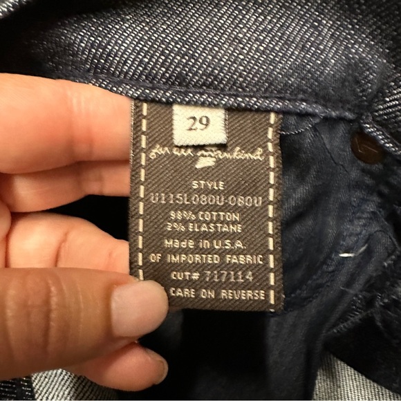 7 For All Mankind Dojo Lattice Dark Wash Jeans Size 29 - Picture 4 of 10